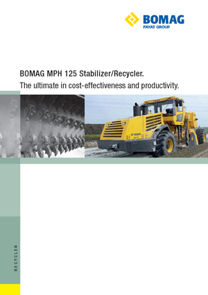 Asfaltrecyclingmachines/-Kouderecycling Bomag MPH 125