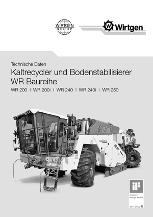 Asfaltrecyclingmachines/-Kouderecycling Wirtgen WR 240i