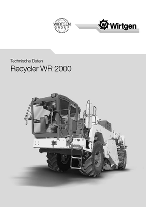 Asfaltrecyclingmachines/-Kouderecycling Wirtgen WR 2000