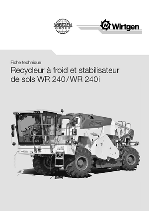 Asfaltrecyclingmachines/-Kouderecycling Wirtgen WR 240