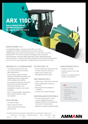 Combinatiewalsen Ammann ARX 110 C T4f