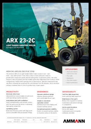 Combinatiewalsen Ammann ARX 23-2C