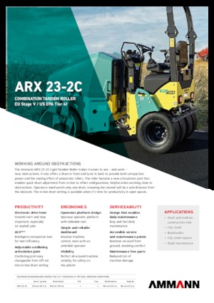 Combinatiewalsen Ammann ARX 23-2C