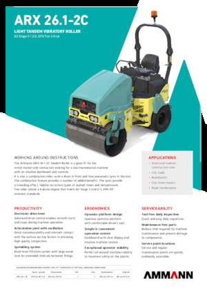 Combinatiewalsen Ammann ARX 26.1-2C