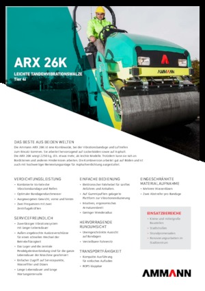 Combinatiewalsen Ammann ARX 26 K