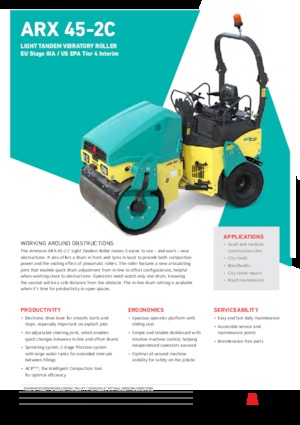 Combinatiewalsen Ammann ARX 45-2C T4f