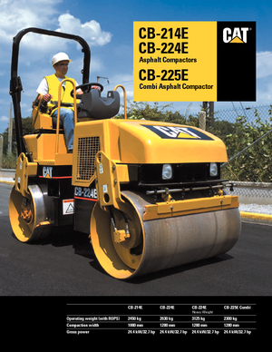 Combinatiewalsen Caterpillar CB 225 E