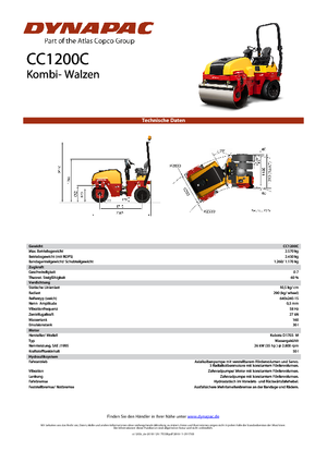 Combinatiewalsen Dynapac CC 1200 C