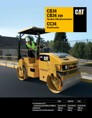 Combinatiewalsen Caterpillar CC34