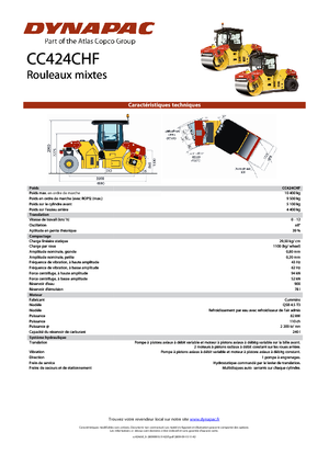 Combinatiewalsen Dynapac CC 424 C HF