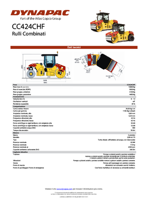 Combinatiewalsen Dynapac CC 424 C HF