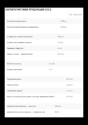 Combinatiewalsen Caterpillar CC2.6