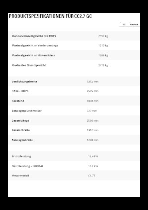 Combinatiewalsen Caterpillar CC2.7GC