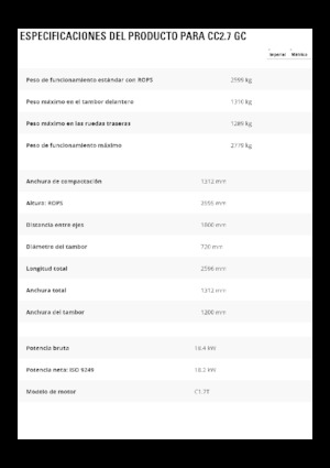 Combinatiewalsen Caterpillar CC2.7GC