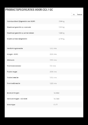 Combinatiewalsen Caterpillar CC2.7GC