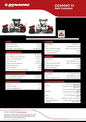 Combinatiewalsen Dynapac CC4000C VI