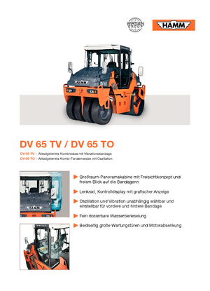 Combinatiewalsen Hamm DV 65 TV