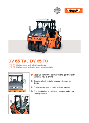 Combinatiewalsen Hamm DV 65 TV