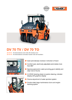 Combinatiewalsen Hamm DV 70 TO