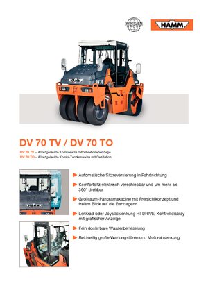 Combinatiewalsen Hamm DV 70 TV