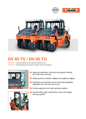 Combinatiewalsen Hamm DV 85 TV