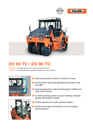 Combinatiewalsen Hamm DV 90 TV