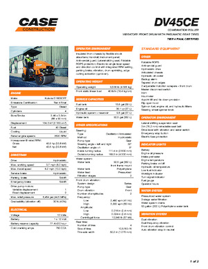 Combinatiewalsen Case DV45CE