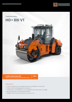Combinatiewalsen Hamm HD+ 80i VT
