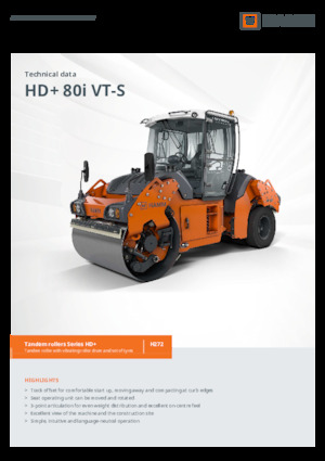 Combinatiewalsen Hamm HD+ 80i VT-S
