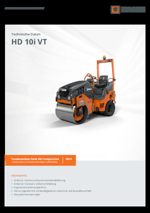 Combinatiewalsen Hamm HD 10i VT