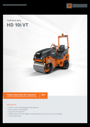 Combinatiewalsen Hamm HD 10i VT