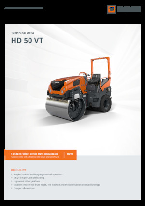 Combinatiewalsen Hamm HD 50 VT
