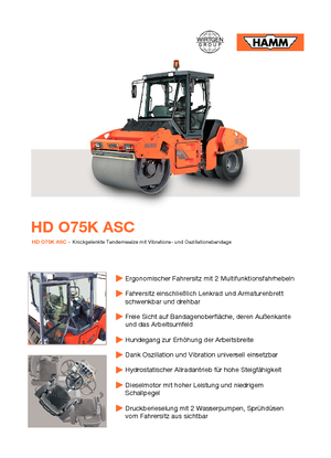 Combinatiewalsen Hamm HDO 75 K ASC