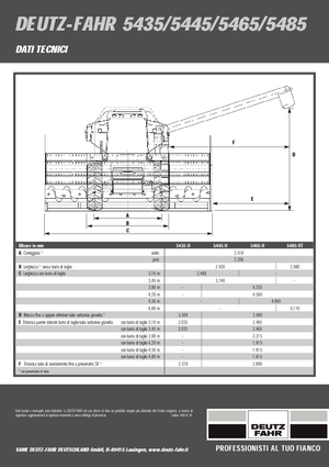Combine maaidorsers DEUTZ-FAHR 5445 H