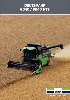 Combine maaidorsers DEUTZ-FAHR 6040 C HTS