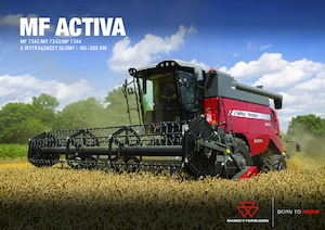 Combine maaidorsers Massey Ferguson Activa 7343-MCS