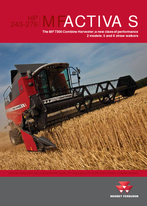 Combine maaidorsers Massey Ferguson Activa 7347 S