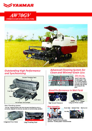 Combine maaidorsers Yanmar AW70GV
