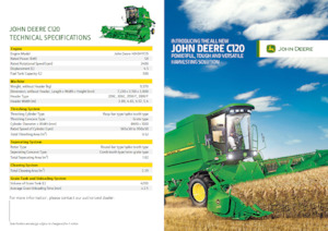Combine maaidorsers John Deere C120
