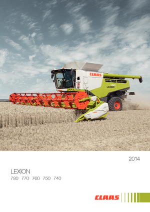Combine maaidorsers Claas Lexion 740