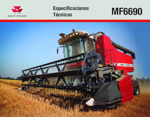 Combine maaidorsers Massey Ferguson MF 6690