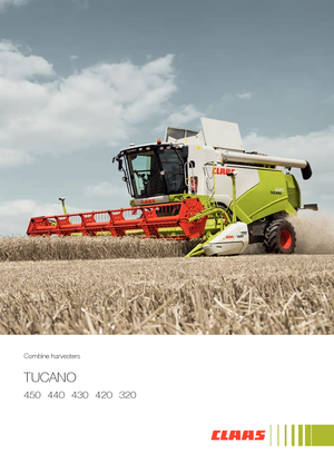 Combine maaidorsers Claas Tucano 450