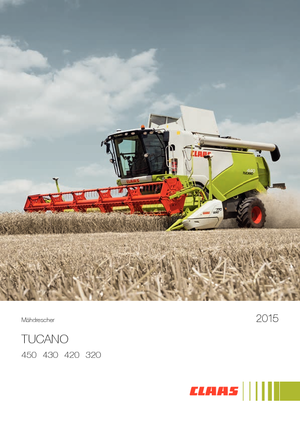 Combine maaidorsers Claas Tucano 450
