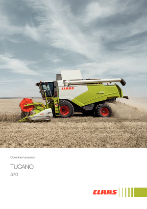 Combine maaidorsers Claas Tucano 570