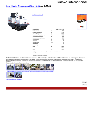 Compact veegmachines Dulevo Dulevo 1100 Futura DL