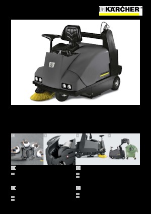 Compact veegmachines Kärcher KMR 1250 BAT Pack