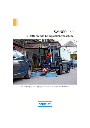 Compact veegmachines Schmidt Swingo 150