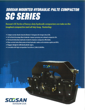 Compactors voor hydraulische graafmachines Soosan SC 340