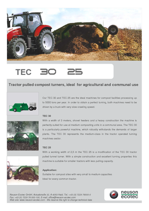 Compostdraaiers Neuson-Ecotec TEC 25