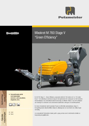 Pneumatische transportbanden Putzmeister M 760 DHB 
